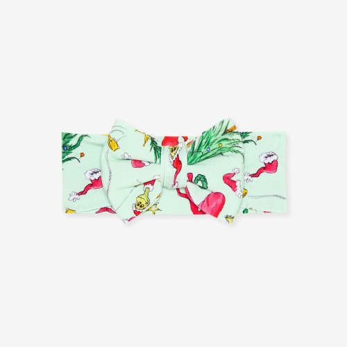 Dr. Seuss Stealing Christmas Luxe Bow Headwrap