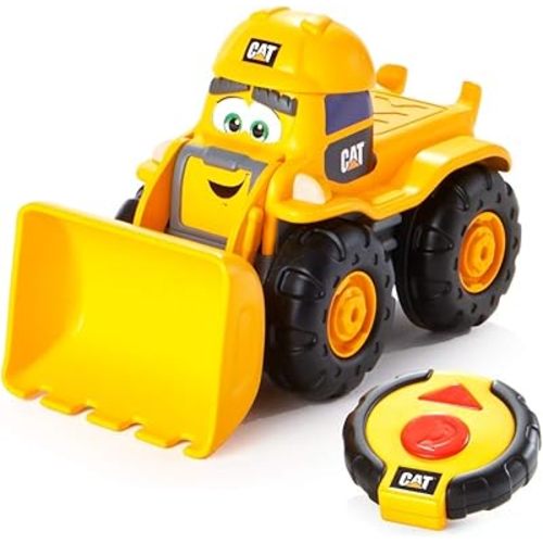 CAT Construction Toys, RC Remote Control Loader Truck - 10.5 Inch Length, Child Friendly Controller, Stowable Controller, Working Headlights - Batteries Included!