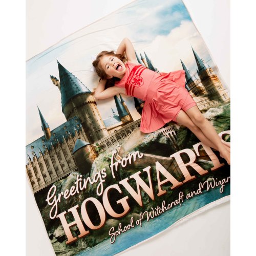 Harry Potter™ Greetings from Hogwarts Large Plush Blanket