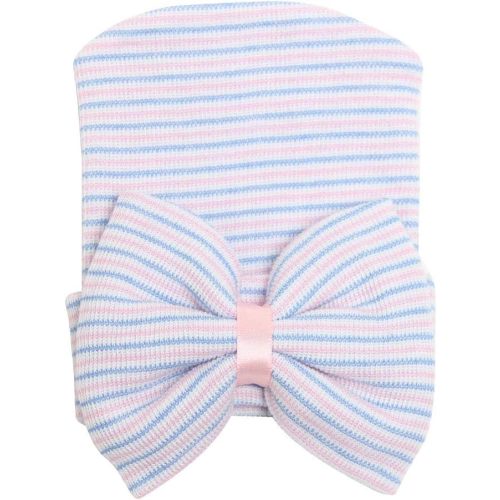 Sarfel Newborn Hats for Girls Hospital Hat Baby Girl Bows and Headbands Infant Beanie Nursery Caps