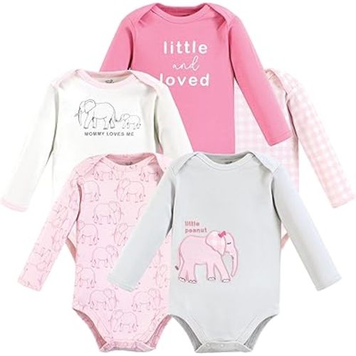 Touched by Nature Unisex Baby Organic Cotton Long-Sleeve Bodysuits