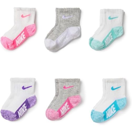 Nike Kids' 6-Pack Multi Logo Baby/Toddler Socks