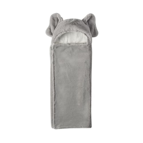 Faux-Fur Animal Baby Hooded Towel - Elephant