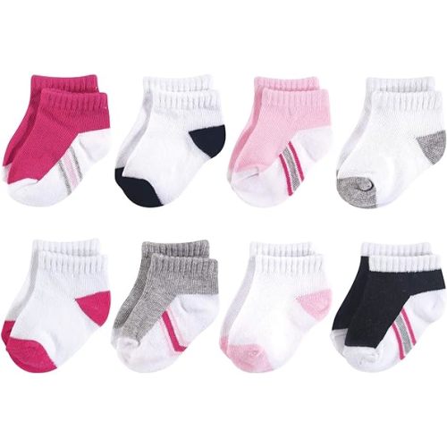 Hudson Baby baby-girls Cotton Rich Newborn and Terry Socks