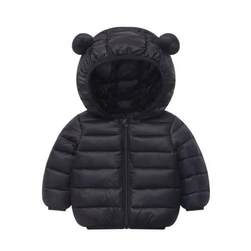 ZyeKqe Baby Girl Boys Winter Coat Newborn Full Zip up Hooded Puff Jackets Infant Long Sleeve Down Jacket Warm Outwear