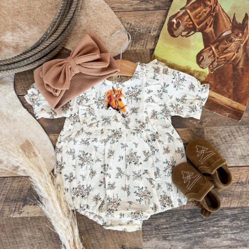 The Ways Of The Rose Horse Romper (Infant & Toddler) – theFRINGEDpineapple