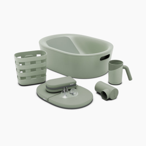 Lalo Bathtime Full Kit - Tub & Accessories - Sage