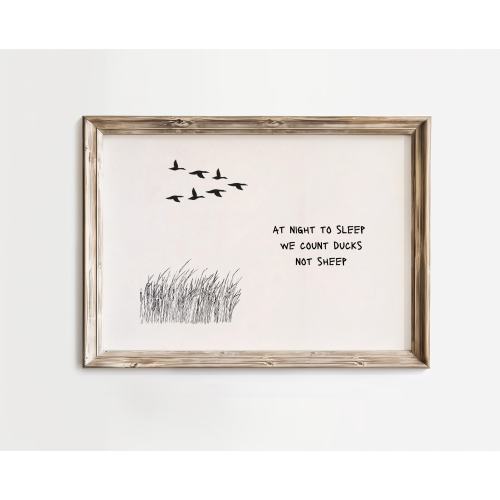 DIGITAL DOWNLOAD We count ducks wall art, Mallard duck nursery print, Duck hunting baby decor, Mallard baby shower gift