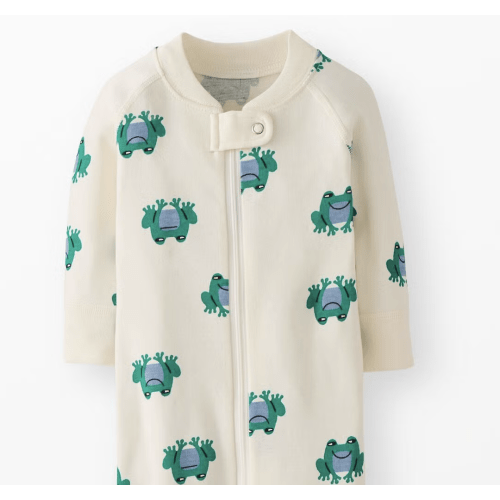 Happy Frogs on Ecru, HannaJams™ Sleeper
