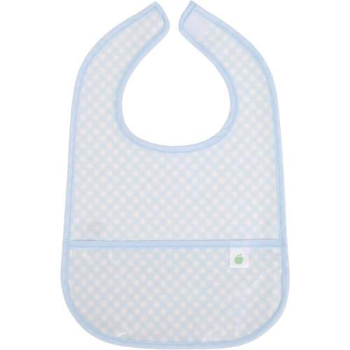 The Wipe It Bib, Blue Gingham - Apple of My Isla Bibs | Maisonette