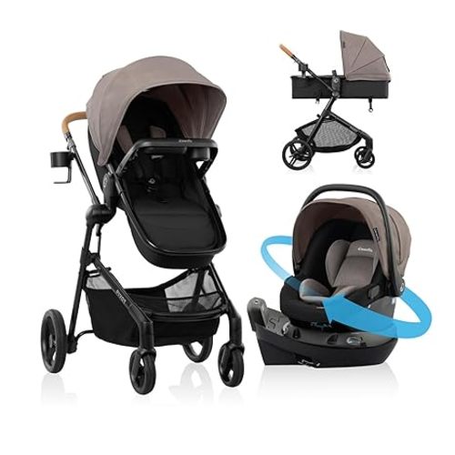 Evenflo Pivot NXT Travel System w/ Revolve180 LiteMax NXT Infant Car Seat
