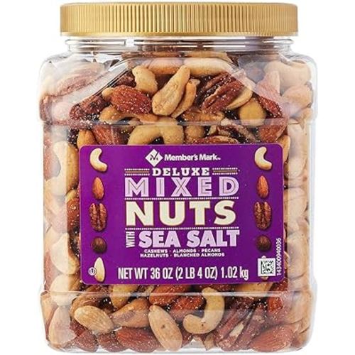Member's Mark Deluxe Roasted Mixed Nuts With Sea Salt (34 Oz.)