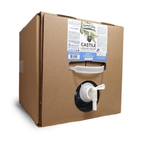 Unscented Castile Liquid Soap | 5 Gallons | VT Soap