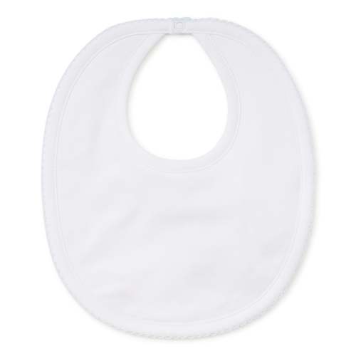 White/Blue Kissy Basics Bib