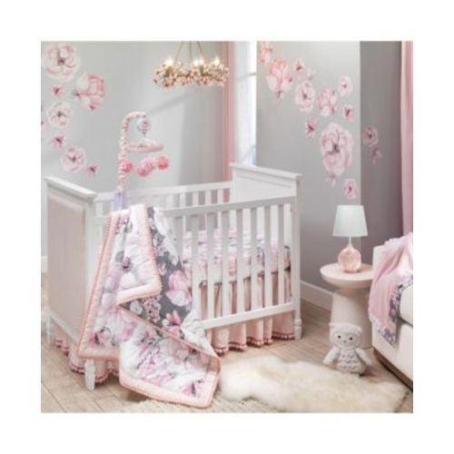 Signature Botanical Baby Watercolor Floral 4-Piece Crib Bedding Set