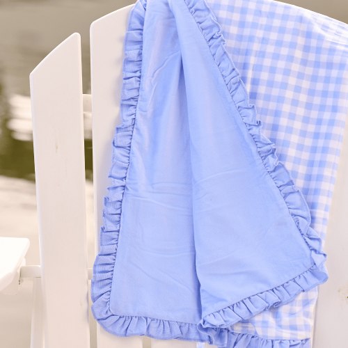 Swim Towel - Blue Gingham – Sugar Bee Clothing
