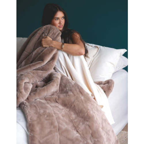 Lush Milk Chocolate Plush Blanket | Minky Couture