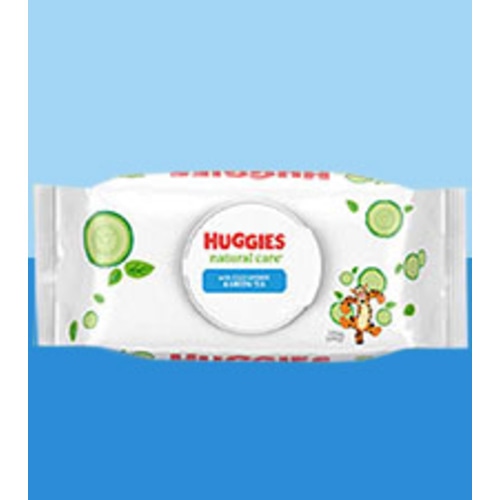 Huggies Natural Care Sensitive Baby Wipes, Unscented, Hypoallergenic, 99% Purified Water, 56 Count(Pack of 8)