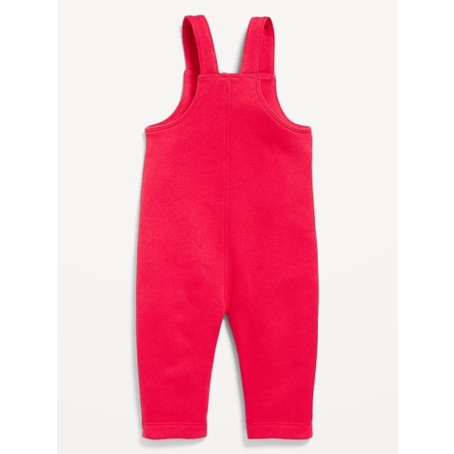 Fleece Button-Front Overalls for Baby