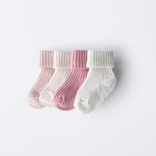 FOUR-PACK OF COLOR SOCKS - Light pink | ZARA United States