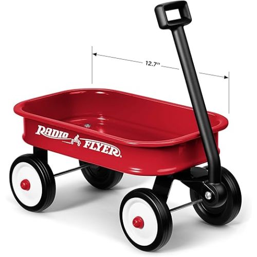 Radio Flyer 12.5 Inch Kids Wagon, Toy Wagon for Kids, Rolling Cart, Carts with Wheels, for Ages 1.5+ Years