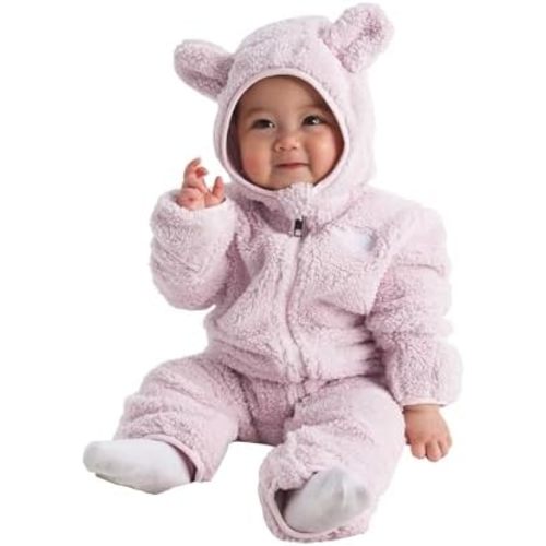THE NORTH FACE Baby Campshire One-piece | Cozy Fleece Winter Onesie, With Mittens, Booties & Attached Bear Ear Hood