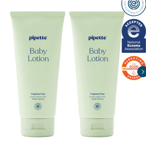 Fragrance-Free Baby Lotion Duo | Pipette Baby