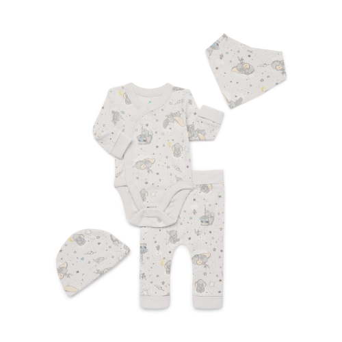 Disney Baby Wishes and Dreams Character Baby Allover Print Take Me Home Set, 4-Piece, Sizes Preemie-6/9 Months