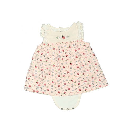 Little Me 100% Cotton Ivory Dress 3-6 MO / 6 MO