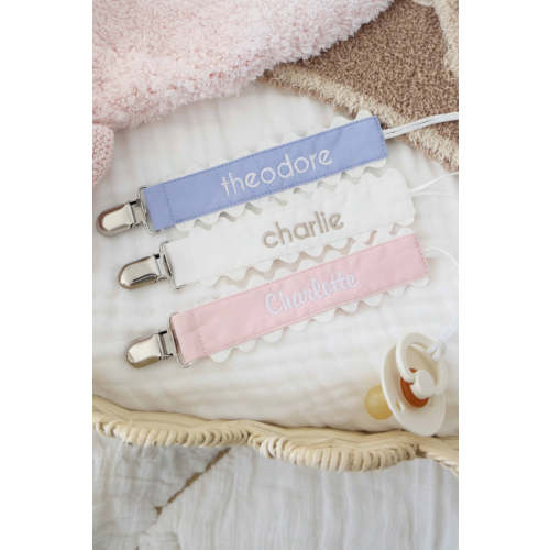 Personalized Ric Rac Pacifier Clip