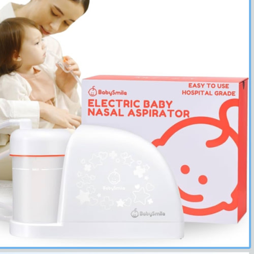 BabySmile Baby Nasal Aspirator BPA Free & 3X Stronger Suction | for Mucus, Snot & Boogers | Easy to Use & Easy to Clean