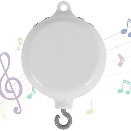 Baby Crib Mobile Musical Box, Baby Crib Mobile Musical Box, Rotating Music Box for Mobile, Battery Operated Baby Mobile Music Box with 3 Modes (Turn Only/Music Only/Turn and Music) 35 Lullabies