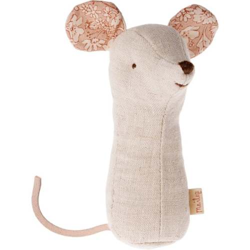 Lullaby Friend Rattles, Mouse - Natural - Maileg | Maisonette