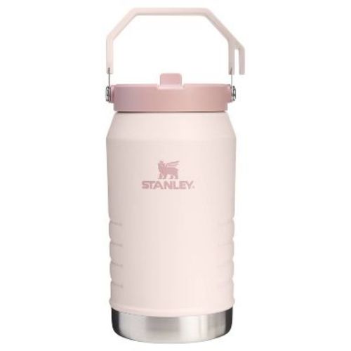 Stanley 64oz IceFlow Flip Straw Jug - Rose Quartz: Stainless Steel Drinkware