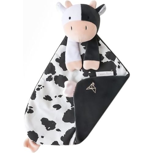 Copper Pearl Character Lovey Plush: Soft Cow Plush Baby Blankets, Baby Lovey and Cow Toy for Companionship and Entertainment - Colby Cow