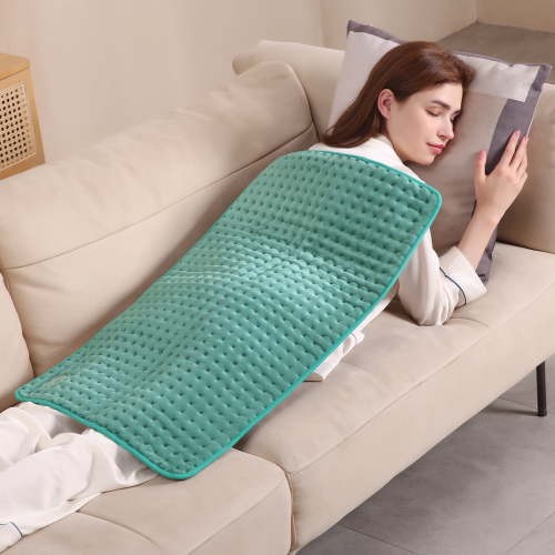 MaxKare Ultra-Wide Microplush Heating Pads for Full Body 33"x18", 6 Heating Settings and Auto Shut-Off, Green