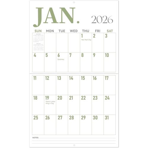 GuassLee Wall Calendar 2026-2027 Large, 23"x14" 19-Month