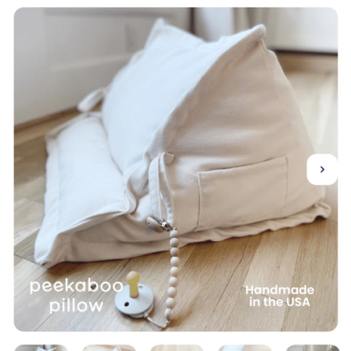 Peekaboo Pillow™ Official Site - Organic Infant Lap Pillow