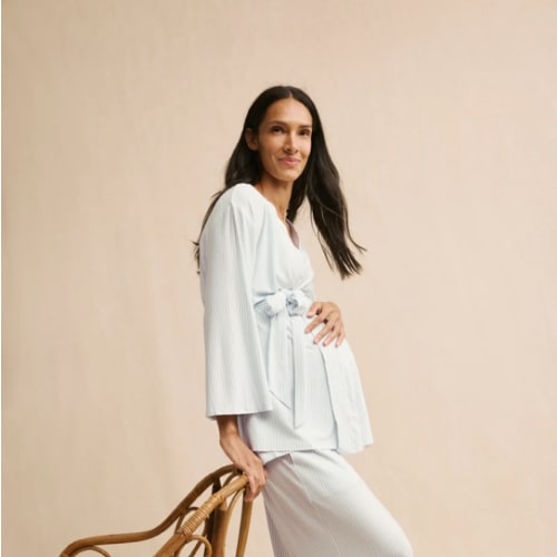 LAKE | Women | DreamModal Pajamas | Fog Maternity Kimono Bundle