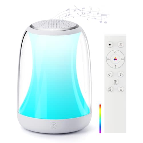 White Noise Sound Machine for Sleep Night Light Baby Remote/Touch Control | Hotmoon Lullight Noise Machine Baby 27 Soothing Sounds Timer Sleep Machine Trainer for Adults Kids Nursery Lullaby Bedroom