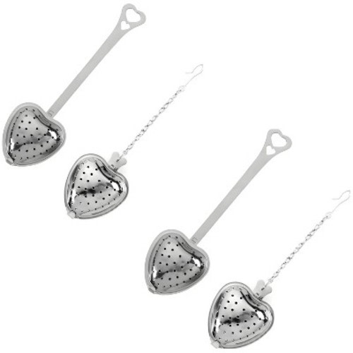 Kitcheniva Heart Shaped Tea Infuser Set 4 Pcs