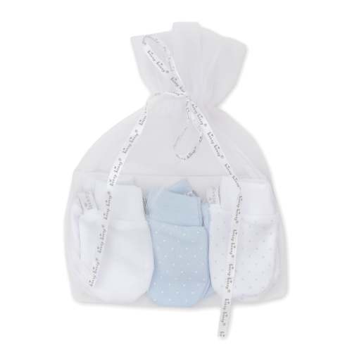 Blue Dot 3 Pack Mitts Set w/ Tulle Bag