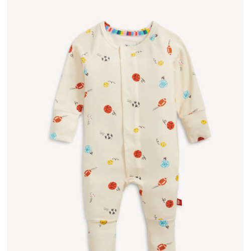 Magnetic Convertible Coverall - Little Baller - 6-9 Months