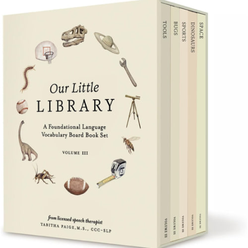Our Little Library Vol. 3: Dinosaurs, Space, Tools, Bugs, and Sports Board Book Set for Boys & Girls (Tabitha Paige Children's Book Series)