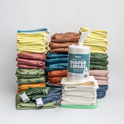 30 of Our Best Selling Solids - New Parent Starter Bundle of Essential – Kinder Cloth Diaper Co.