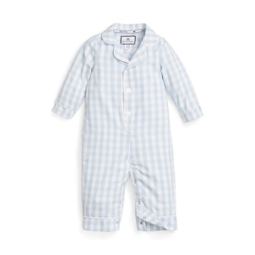 Gingham One-Piece Pajamas, 12-18M