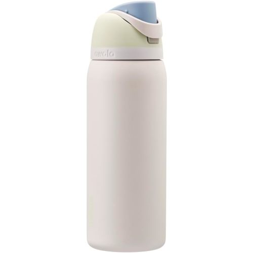 Owala FreeSip Insulated Water Bottle - 946ml (32oz) Iced Breeze | Reusable, Leak Proof, BPA Free | Double Walled Stainless Steel Water Bottle with Straw | Travel, Gym, Office, School, Sports