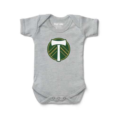 Infant Portland Timbers Chad & Jake Heather Gray Bodysuit