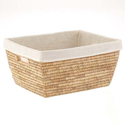 Palm Leaf Tapered Basket | The Container Store