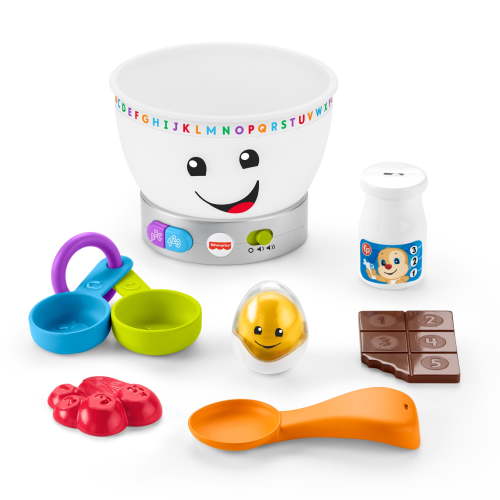 Fisher-Price Laugh & Learn Magic Color Mixing Bowl Infant & Toddler Learning Toy, 7 Pieces